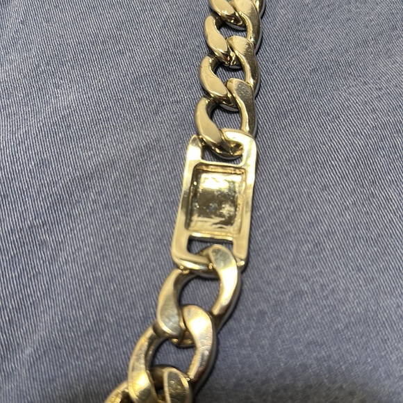 Chrome chain choker necklace - Picture 4 of 5